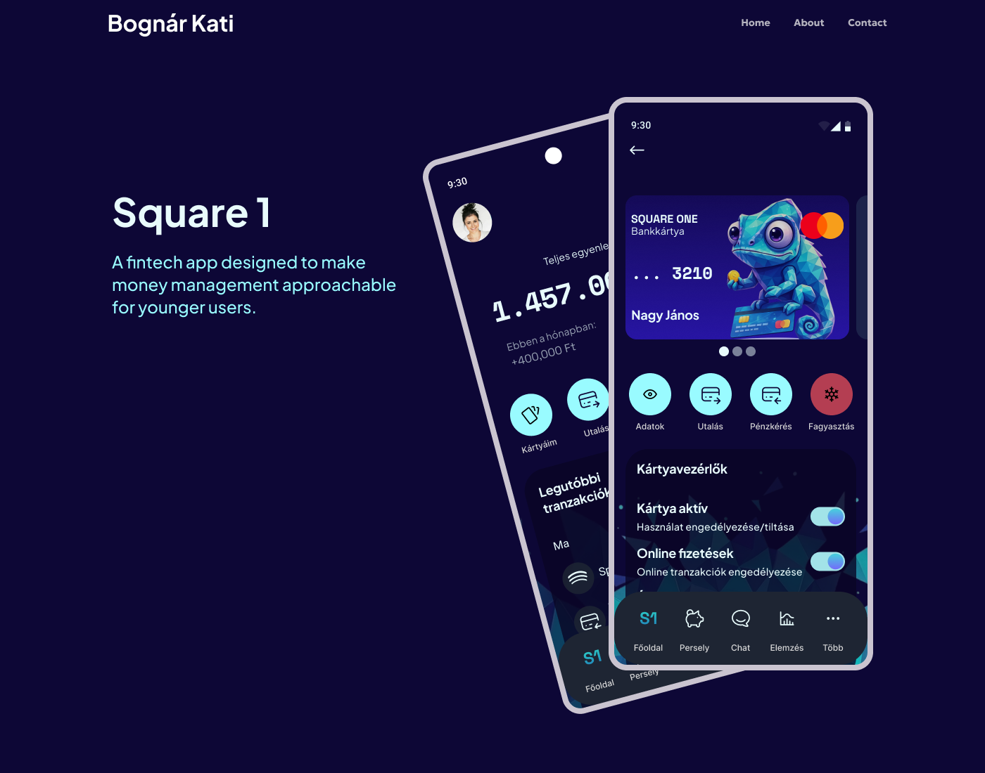 Square One app mockup